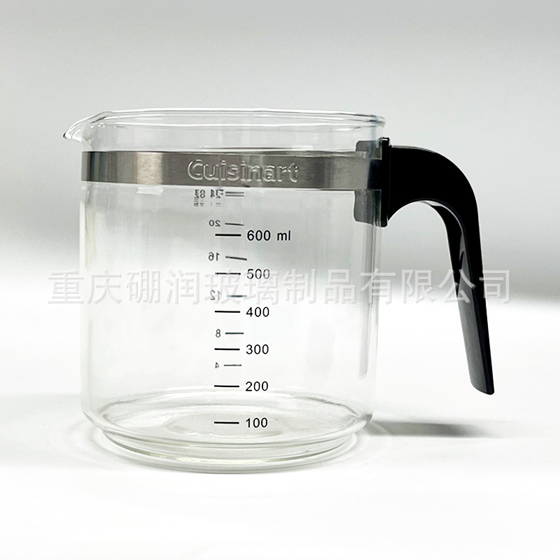 Cross-Border Wholesale 12-Cup High Borosilicate Glass Pot Suitable for Cuisinart Replacement Glass Coffee Pot and Pp Lid Cross-Border Wholesale 12-Cup High Borosilicate Glass Pot Suitable for Cuisinart Replacement Glass Coffee Pot and Pp Lid