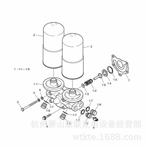 65.05510-5020B滤油器滤芯P222FE斗山