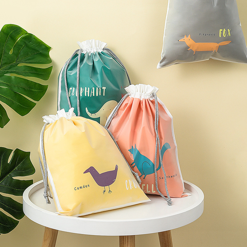 Waterproof Drawstring Double-Layer Drawstring Ins Travel Storage Bag Shoe Intimates Dirty Clothes Storage Bag