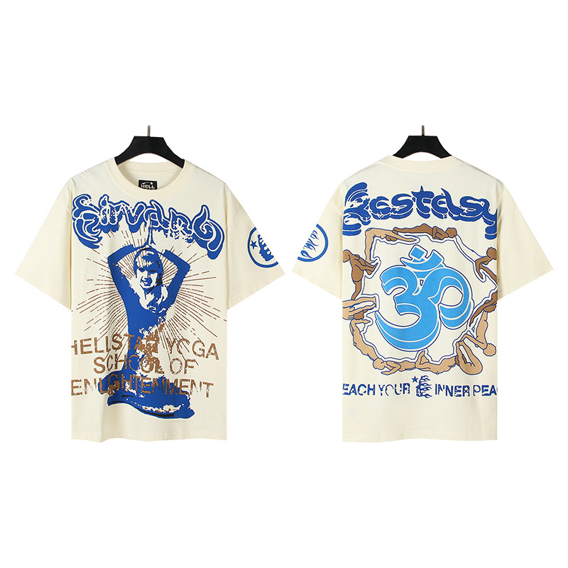 Venta al por mayor versión correcta pa marca de moda manga larga Camiseta palmera espalda Carta Grande logo manga de Batwing OS gota hombro superior