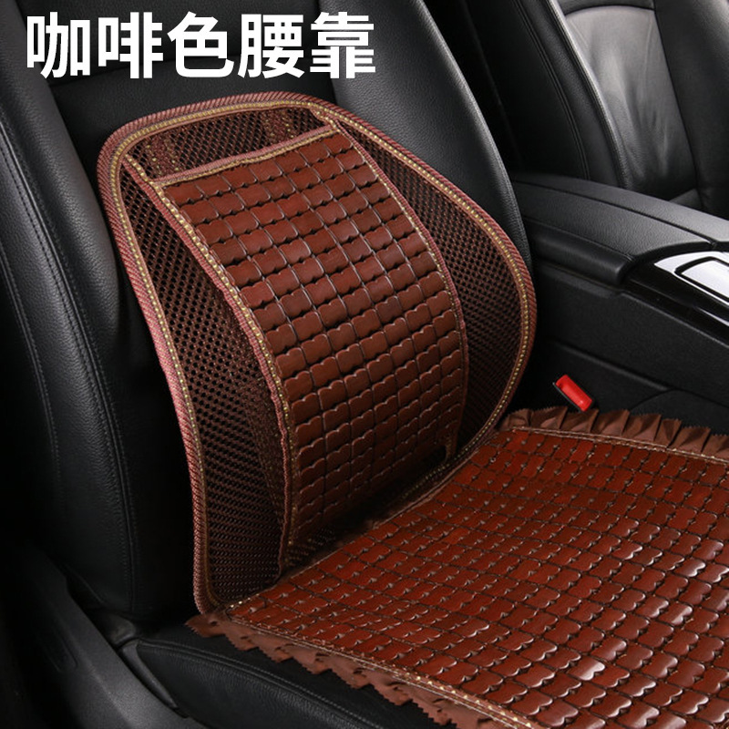 夏の自動車の座布団の通気性の冷たいクッションの竹のシートの座布団の5台の自動車の通用する3セットの座布団の現物の卸売り|undefined