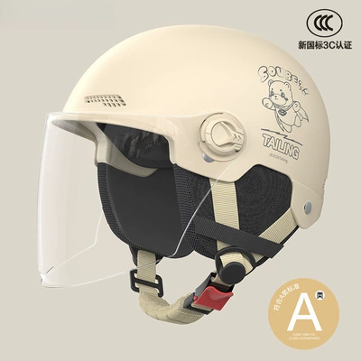 3C Certified Electric Motorcycle Helmet for: Motosiklet kaskı (dəbilqə) - 3c-khaki-hd-long-mirror-detachable-ear-protection-for-all-seasons