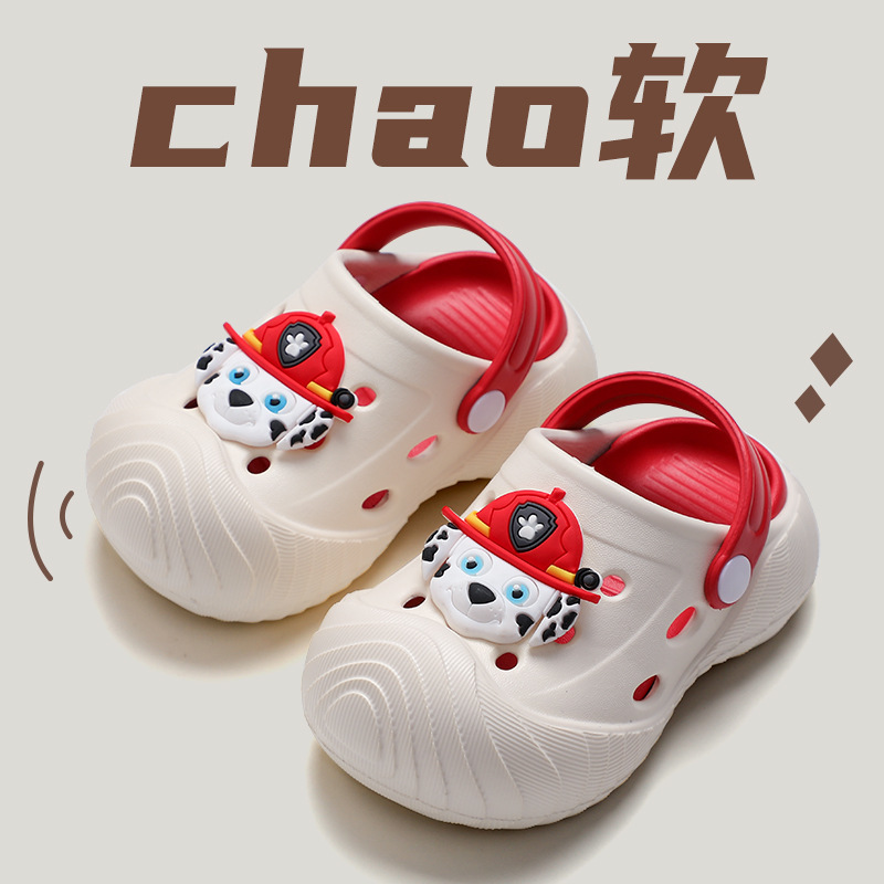 Paw Patrol New Cartoon Children's Croc Shoes Soft Sole Odorless Children's Slippers Infant Baotou Baby Slippers Summer Paw Patrol New Cartoon Children's Croc Shoes Soft Sole Odorless Children's Slippers Infant Baotou Baby Slippers Summer