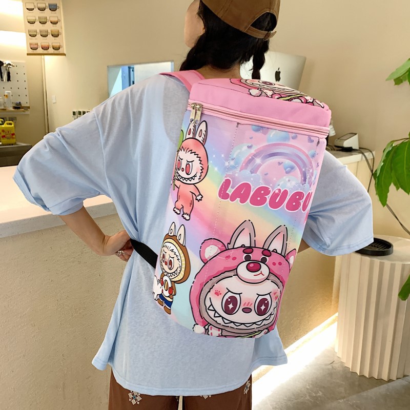 Large-capacity backpack, zippered bag, book bag, everything can be cute, small crocodile biscuit box, adorable children's bag