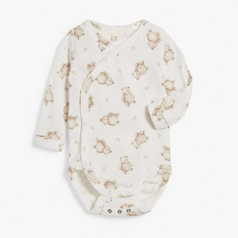 Clase A puro algodón bebé vaina manga larga crossbody Heshang mono masculino y femenino ropa de bebé transfronteriza caliente