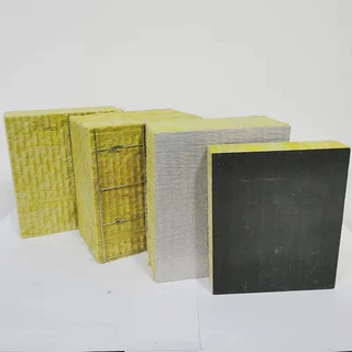 【定制】A1级双面复合岩棉板外墙防火阻燃隔音聚氨酯砂浆纸隔墙板