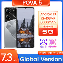 跨境手机POVA5 亚马逊速卖通爆款3GB+32GB真实4G网络500+1300mp