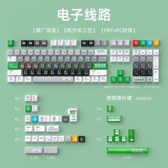 スポット卸売ラインキーキャップメカニカルキーボード小型フルセットPBTフル5面昇華-オリジナル高さ128キー