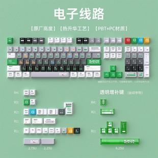Spot Wholesale Line Keycap Mechanical Keyboard Small Full Set Pbt Full Five-Sided Sublimation-Original Height 128 Keys