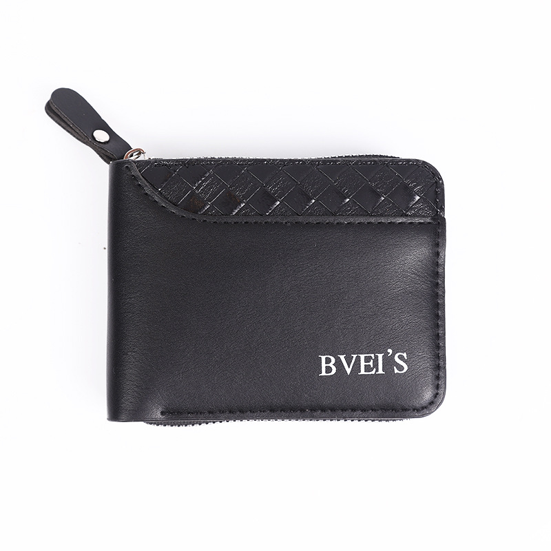 2024 billetera transfronteriza para hombres corta juventud nueva cremallera alta sensación de bolsos de venta rápida explosión fábrica de productos spot