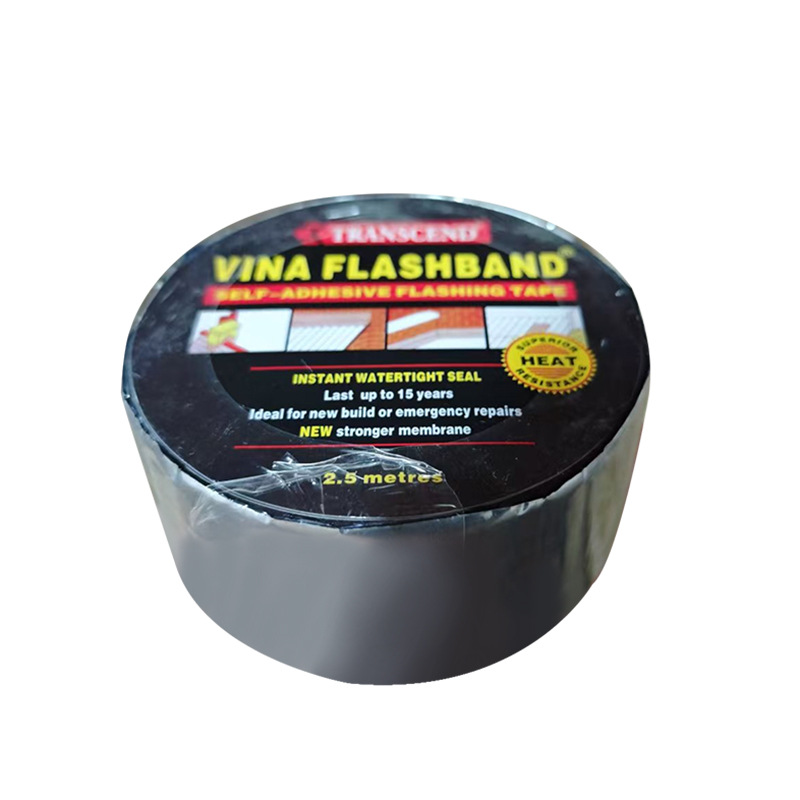 Material de rollo de impermeabilización de techo de cinta de asfalto para comercio exterior, para tejas de acero de color, aislamiento térmico, a prueba de fugas, material de parcheo autoadhesivo fuerte de fábrica.