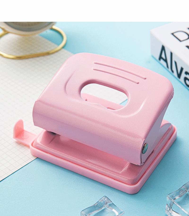 Solid Color Pattern Casual Style Simple Solid Color Note Loose-leaf Manual Labor-saving Punching Machine