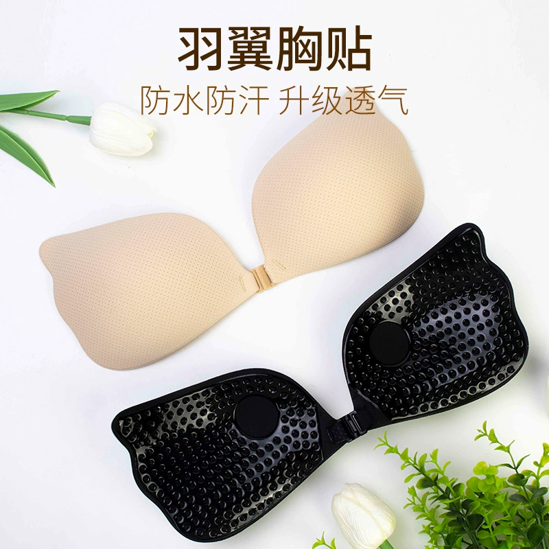 Крылья ангела тканевая наклейка на грудь на чашку летняя ультратонкая невидимая наклейка на грудь Женская сборная тканевая наклейка на грудь