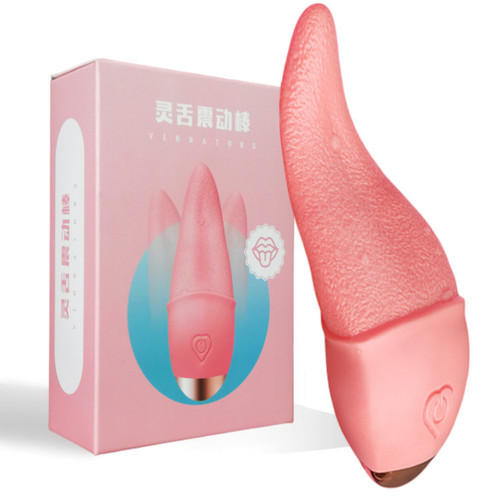 Electric heating magic tongue heating cunnilingus vibrator female masturbation device tongue licking sex toy cross-border female use