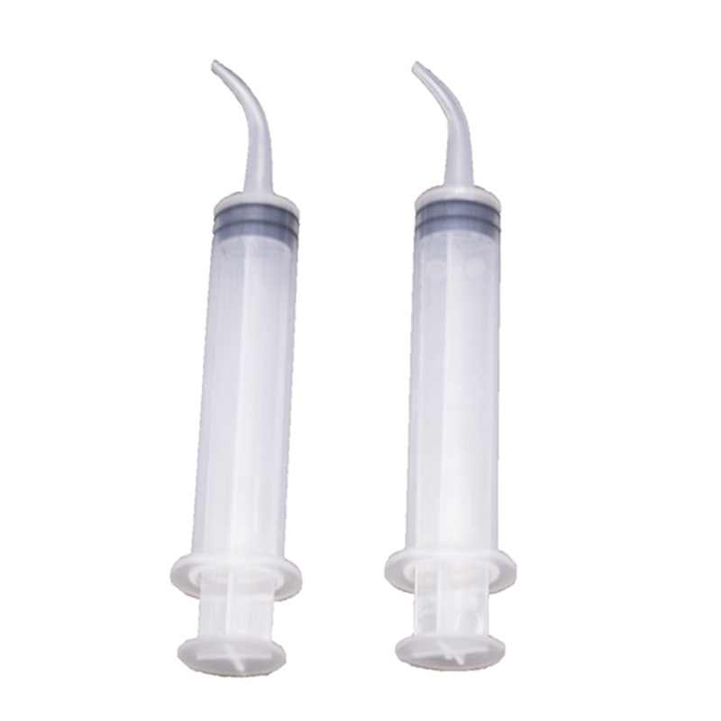 12ml material dental codo jeringa desechable enjuagador de limpieza bucal dental doméstico