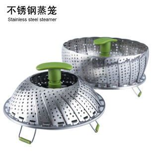Stainless steel 11-inch steamer household kitchen steamer steamer multi-functional steamed buns dessert fruit industry and trade products