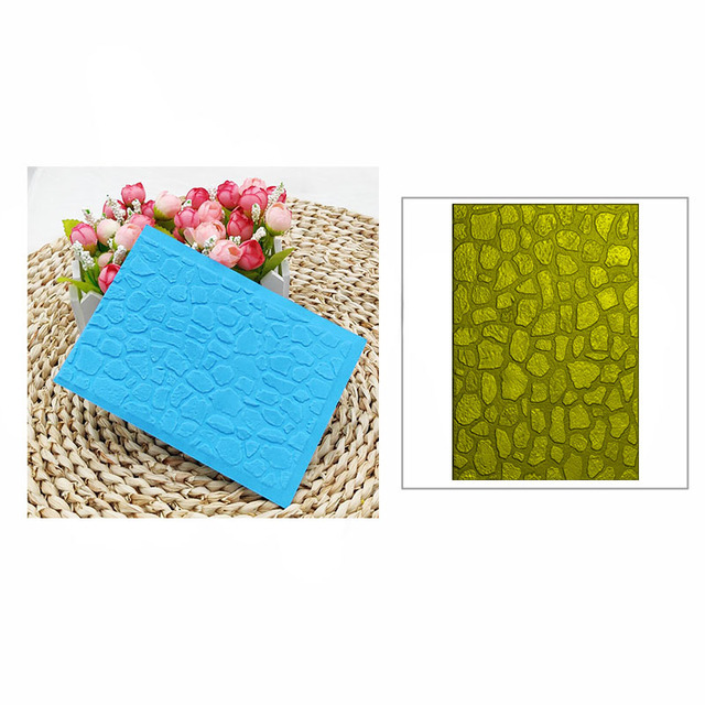 3D textura clip de plástico cóncavo-convexo molde de gofrado cóncavo-convexo Plantilla de gofrado placa DIY grabado clip de impresión material de diario