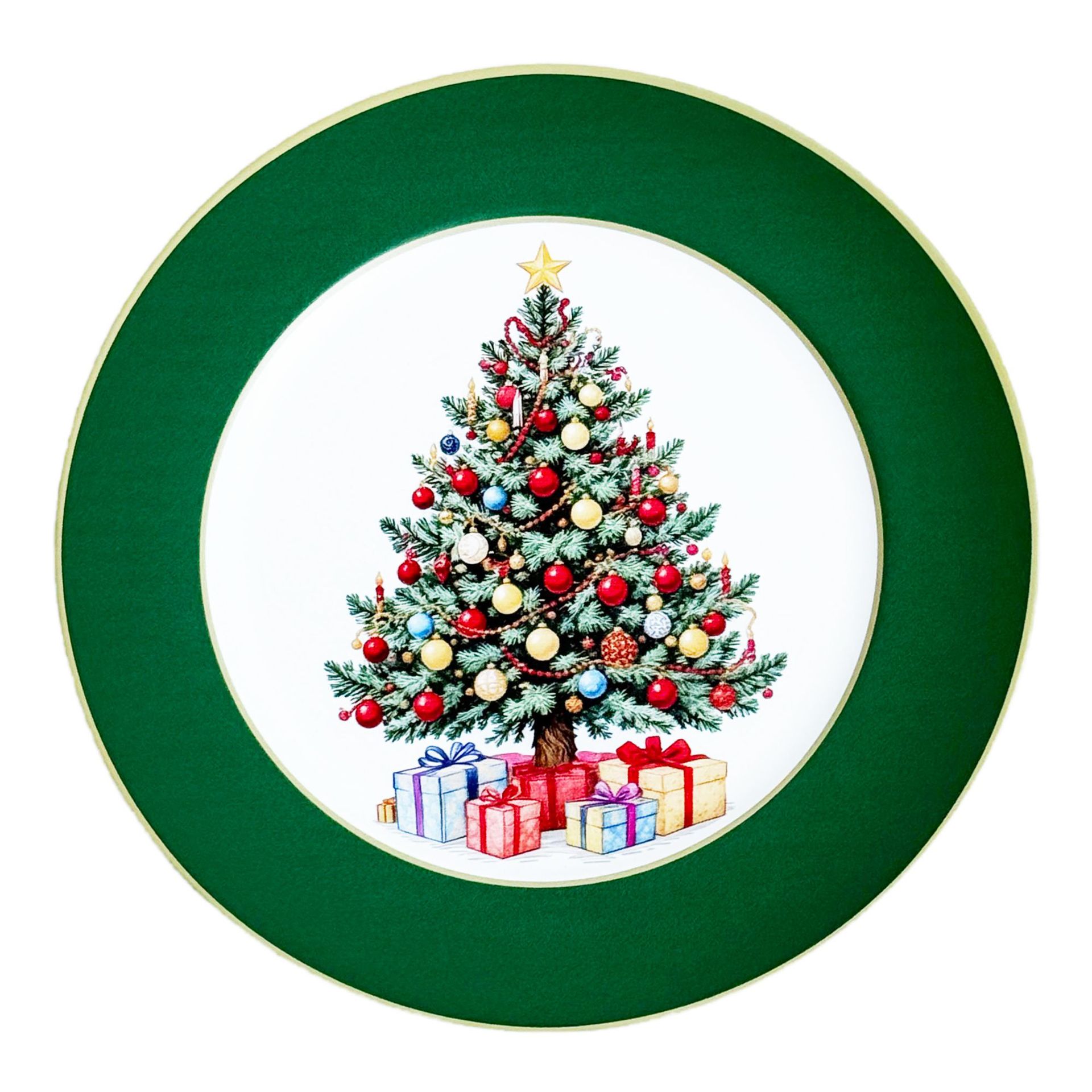 Comercio exterior transfronterizo nuevo placas de carga de venta caliente placas de Navidad platos de bodas platos de comedor de hotel platos decorativos PP