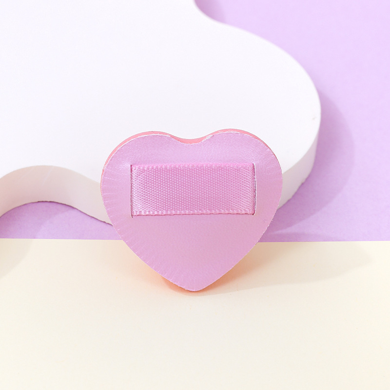 Fábrica personalizada pulgar polvo de algodón amor dedo espesar esponja maquillaje almohadilla herramientas de maquillaje al por mayor