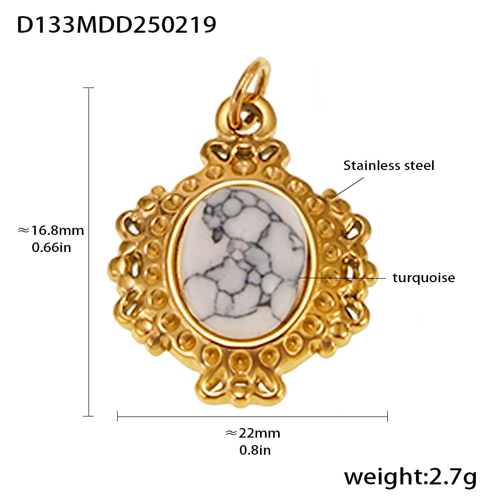 Moda misteriosa OL estilo personalidad colgante de acero inoxidable 18k oro real transfronterizo solo para los fabricantes de bombas europeas y americanas al por mayor