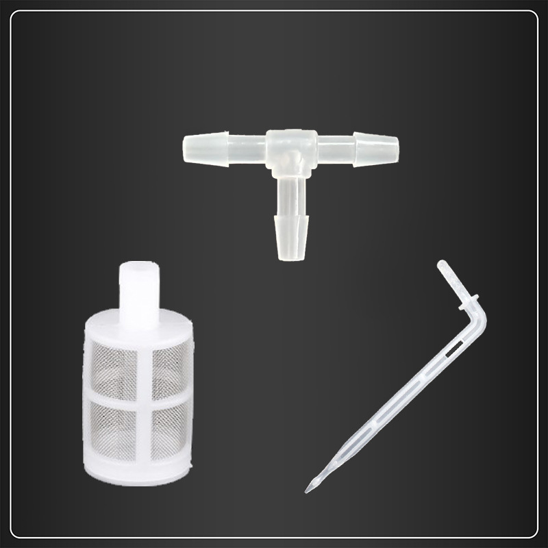 Factory wholesale 4/6 water pipe fittings automatic watering device transparent tee set fittings pvc hose tee drop Arrow
