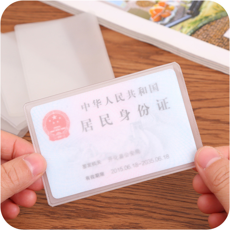 Transparent frosted antimagnetic bank card holder IC card holder ID card holder Bus card holder Membership card protective cover