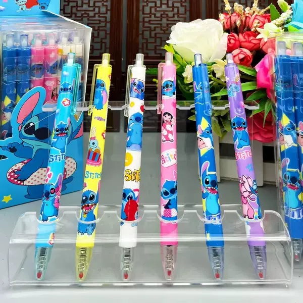 80036 Cartoon Doll Plastic Hook Press Pen Night Market Interstellar Baby Student Gel Pen