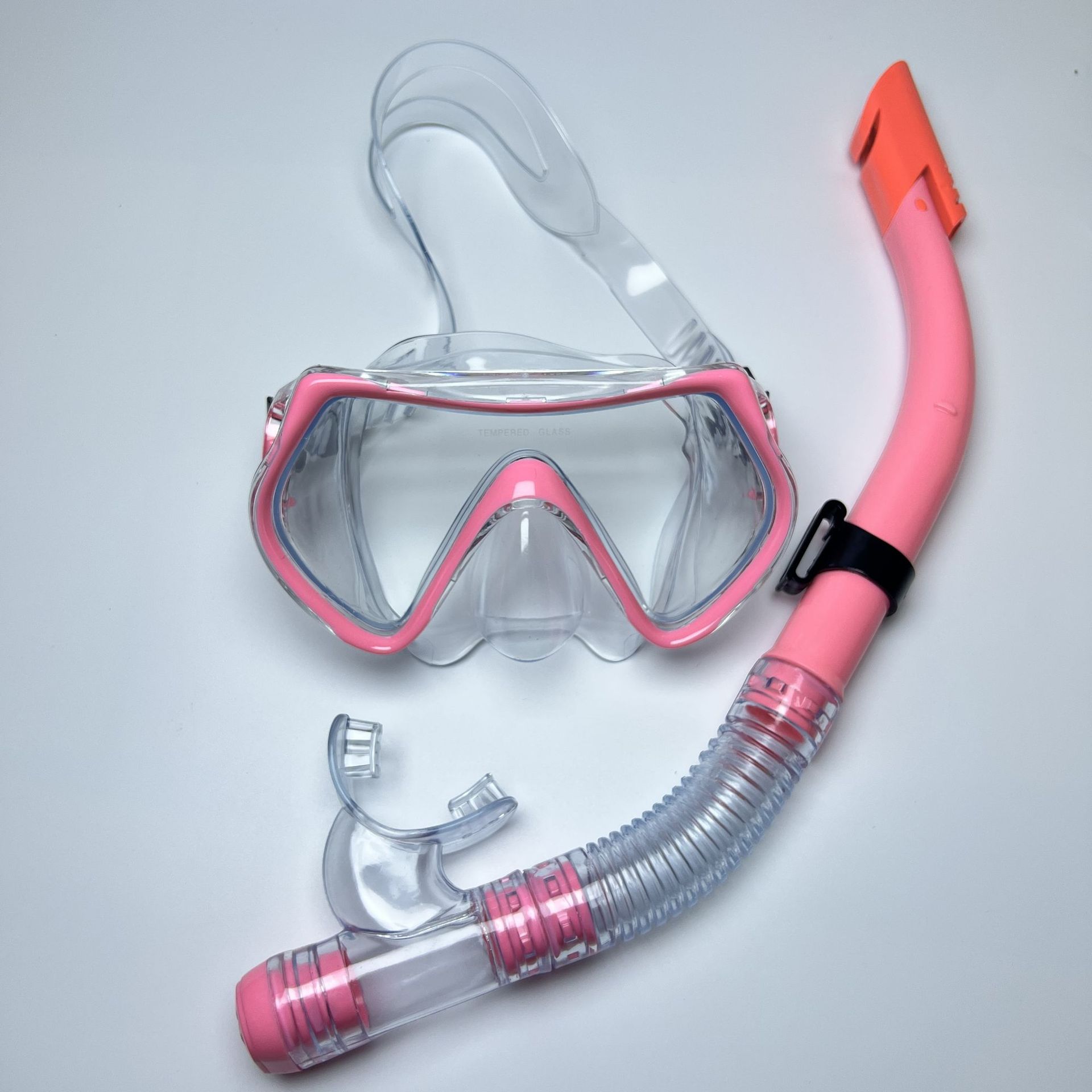 Professional All-In-One Large-Frame Diving Mirror Mask Waterproof Semi-Dry Snorkel Snorkeling Equipment Snorkeling Set