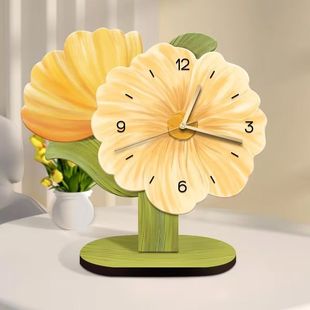 Fashion Watch 1 Birthday Collection New Creative Flower 61 Table Clock High-End Modern Style Ornament for Living Room Dining Room 2