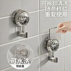多功能浴室卫生间吸盘挂钩免打孔强力承重真空无痕厨房门后塑料
