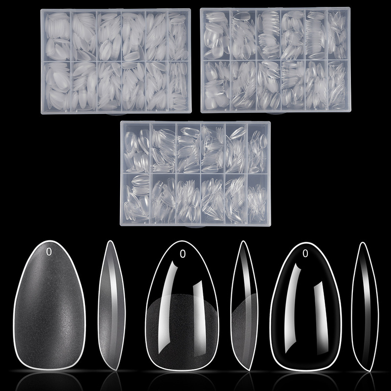 Cross-Border New Style, Thin, Traceless, Polished-Free Almond-Shaped Fake Nail Patches, Wearable Extension Manicure 504 Pieces Cross-Border New Style, Thin, Traceless, Polished-Free Almond-Shaped Fake Nail Patches, Wearable Extension Manicure 504 Pieces