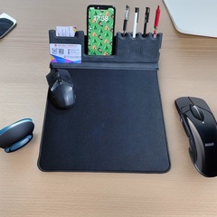 新型15w急速充電キーボード無線充電マウスパッド折り畳み多機能オフィス家庭用創意ゴム布面
