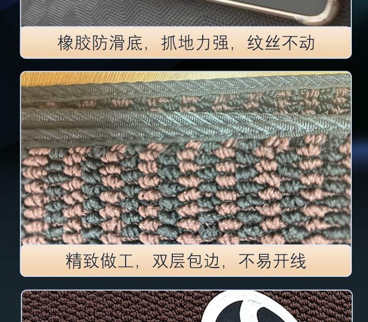 Suitable for Toyota Sienna Grevia Middle Row Special Floor Mats, Non-Slip and Dirt-Resistant, Large Four-Seat Menis Front Carpets