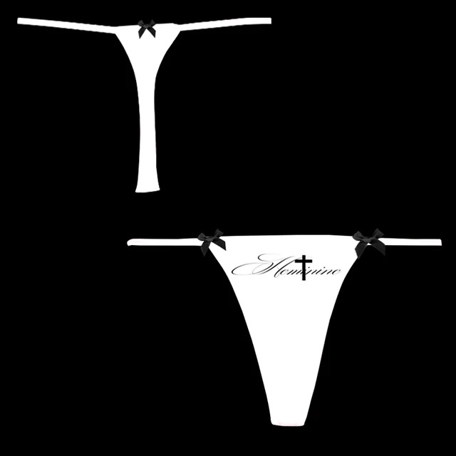 Amazon nueva impresión de letras americanas de estilo europeo y americano sexy bikini de mujer thongs cintura baja al por mayor