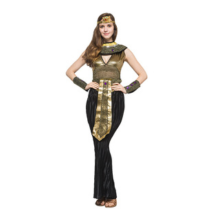 Adult Female Gold Egyptian Costume Halloween cosplay Costume Masquerade cosplay Empress Dress