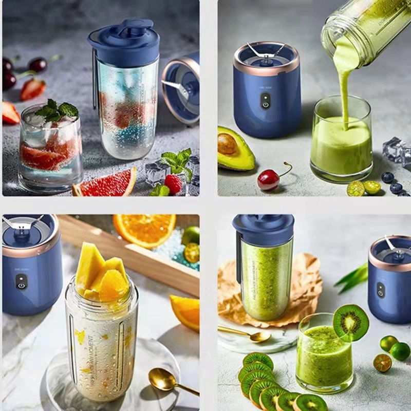 Portable Rechargeable Handheld Blender, 6-Blade Multifunction, Single/Double Cup, 350 g