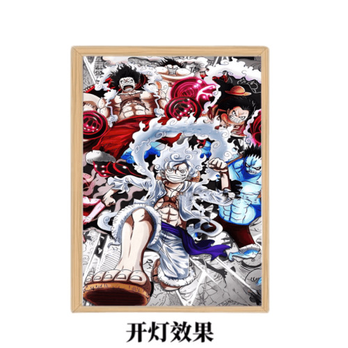 Factory direct sales One Piece One Piece light painting light and shadow painting same style pirate anime light and shadow painting light painting