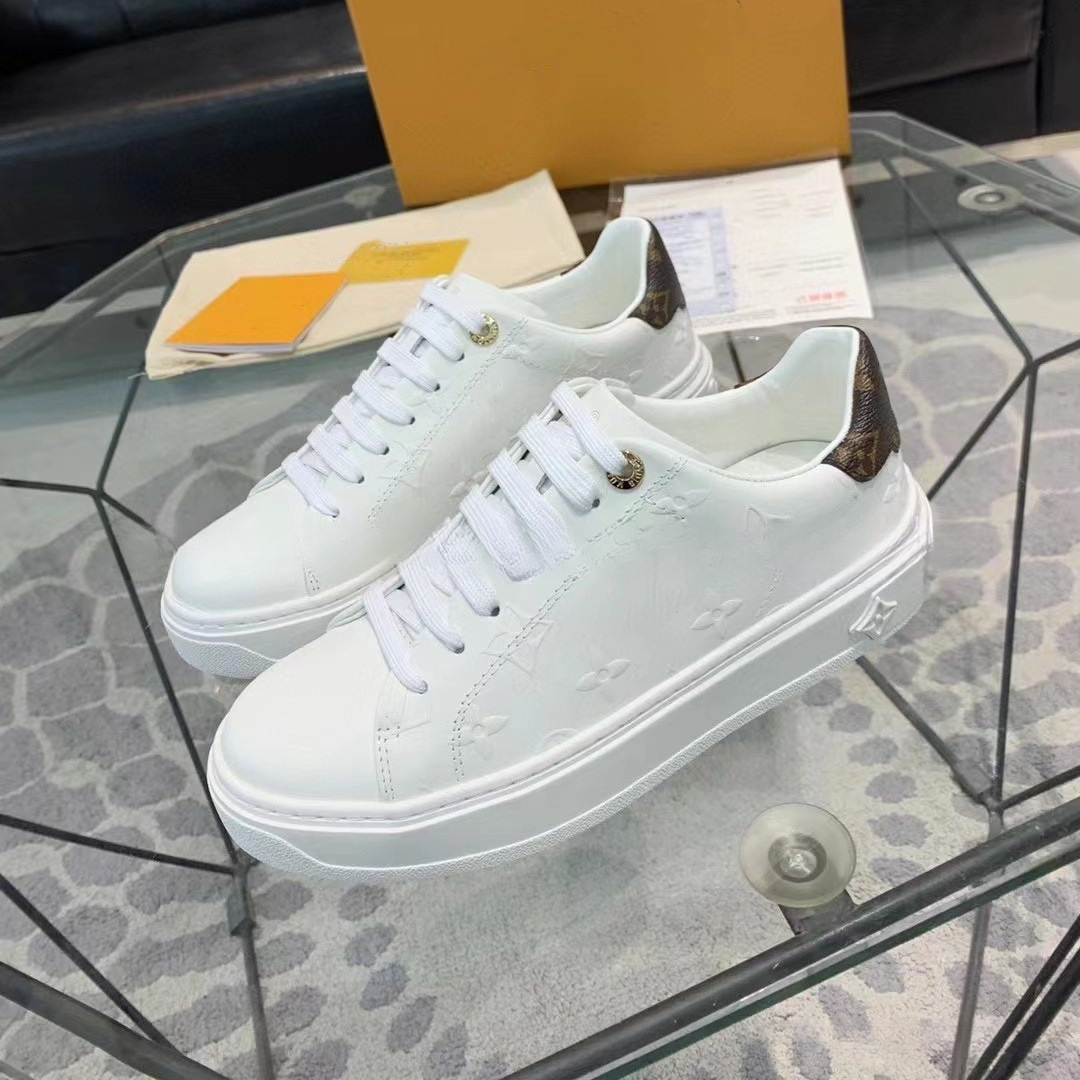 Nuevos zapatos transfronterizos de primavera y otoño con correa de cabeza redonda, zapatos blancos de impresión muffin, zapatos deportivos casuales, comercio exterior