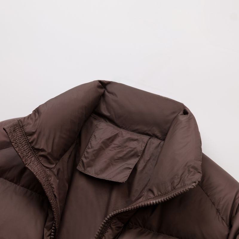 Dames winter donsjack - korte gewatteerde jas met witte dons_voghion.com