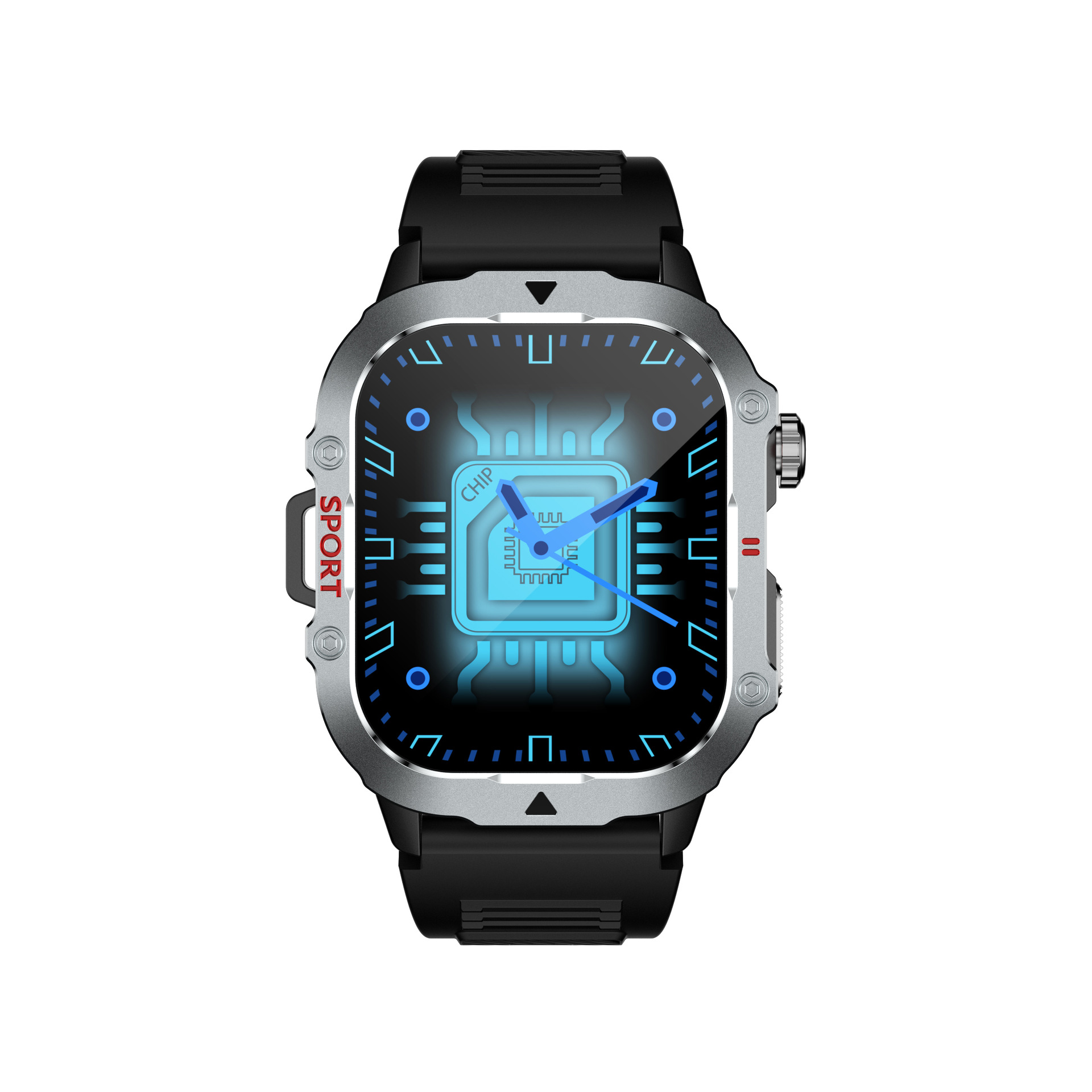 Reloj inteligente transfronterizo para hombres, deportes de frecuencia cardíaca, reloj de prueba al aire libre, Bluetooth HD, recordatorio de información de llamada, salud