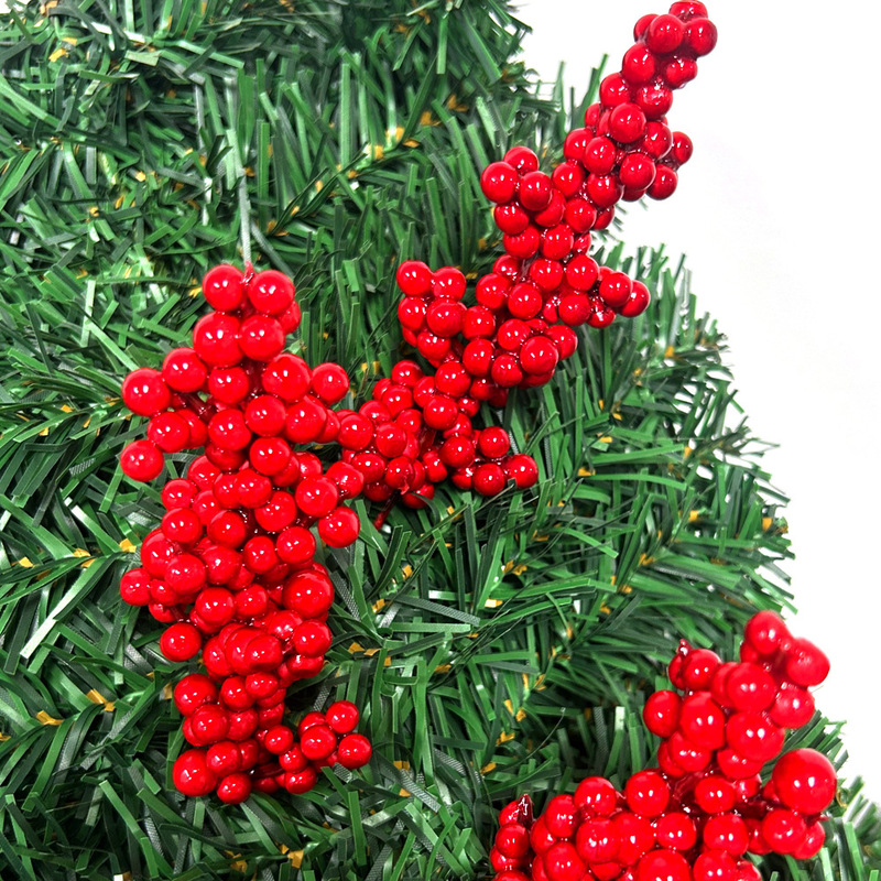 クロスボーダークリスマスレッドフルーツシミュレーションフォーチュンフルーツ人工偽花園芸装飾造花シミュレーション植物|undefined