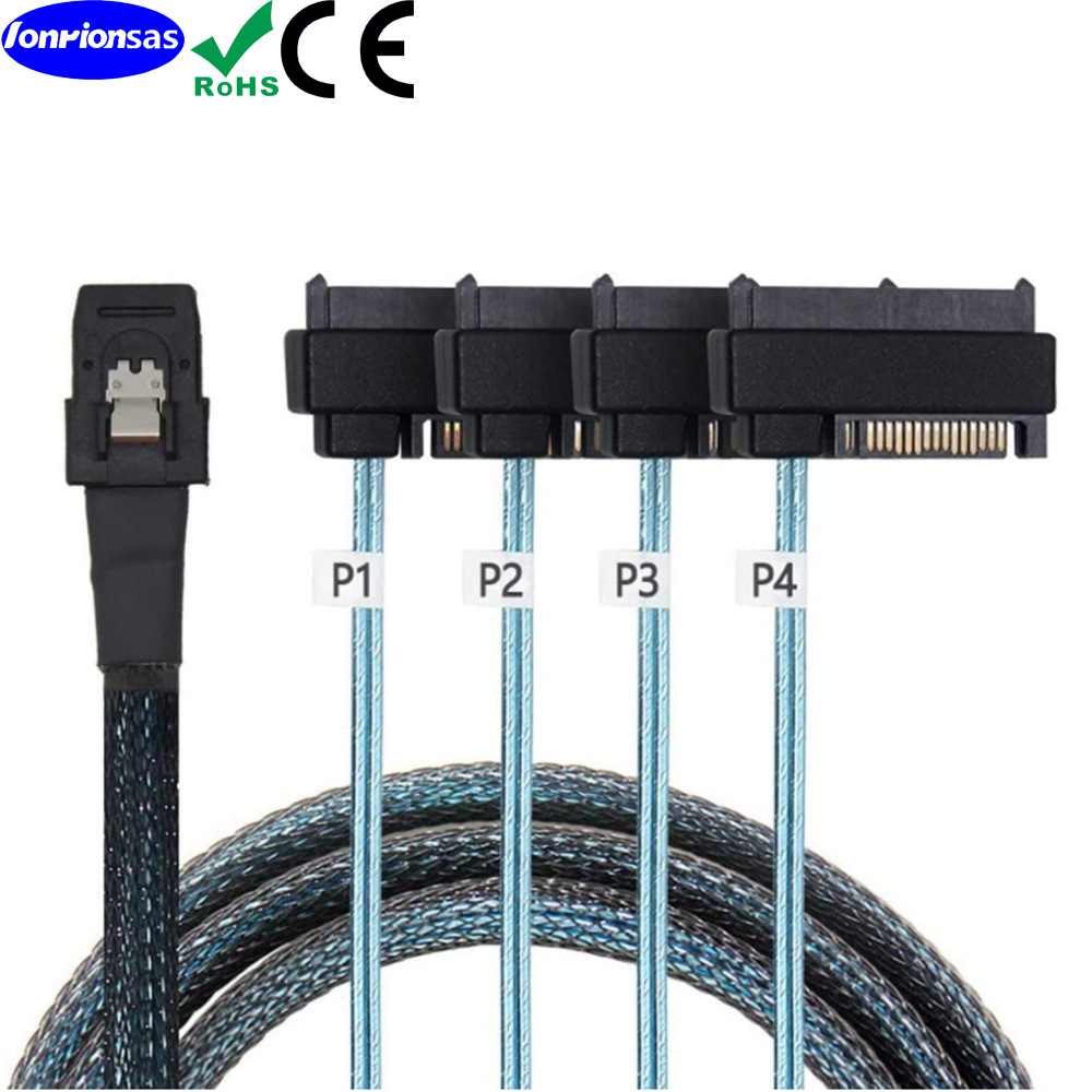 Mini SAS 36P SFF-8087转SFF-8482 SAS 29+15P SATA传输连接线