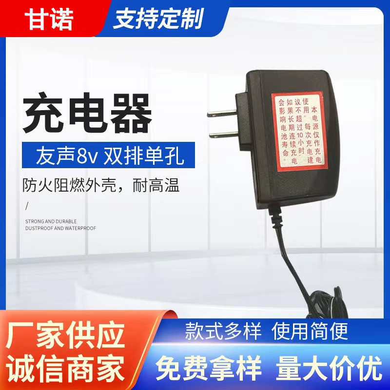 厂家直供友声电子秤单孔双槽充电器 友声圆孔电子称电源适配器