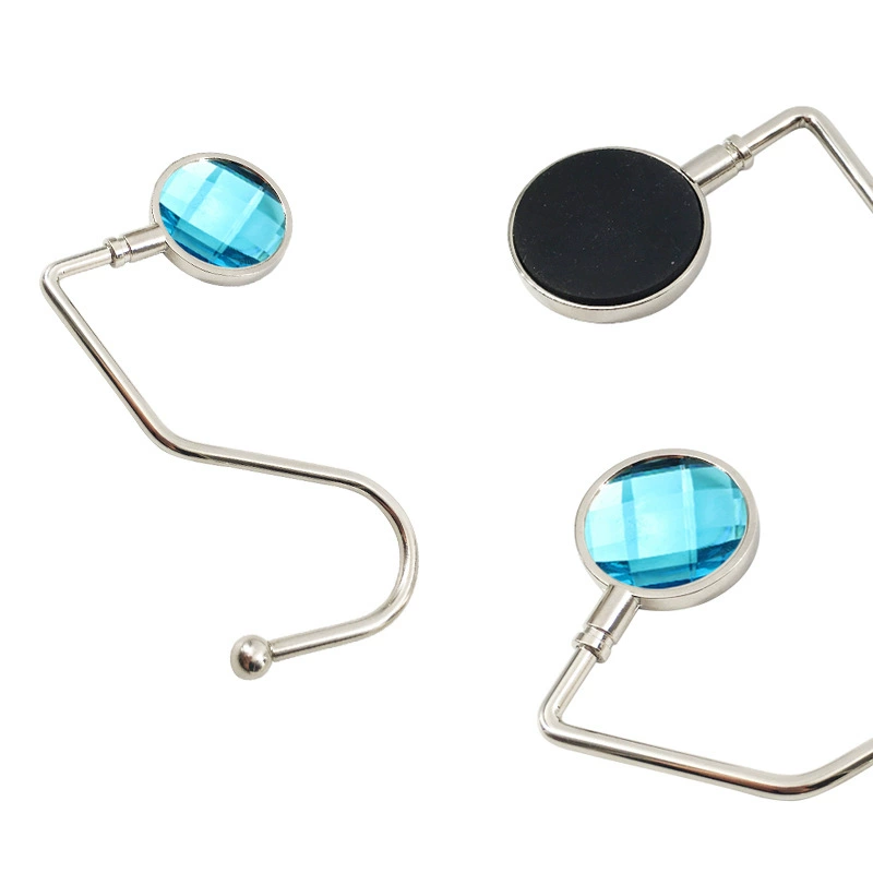 Акриловая Gem S-образная петля для чулок и подвеска для сумки, крючок у стола/на рюкзаке, без прилипаний, множественные цвета