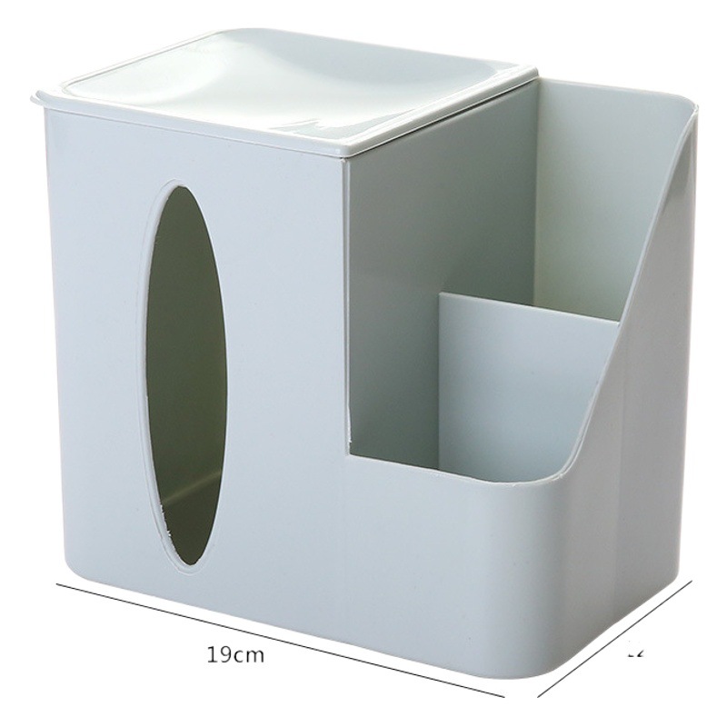 Caja del tejido del hogar simple tubo de tejido multifuncional sala de estar caja de la servilleta de plástico tejido de escritorio organizar caja de almacenamiento