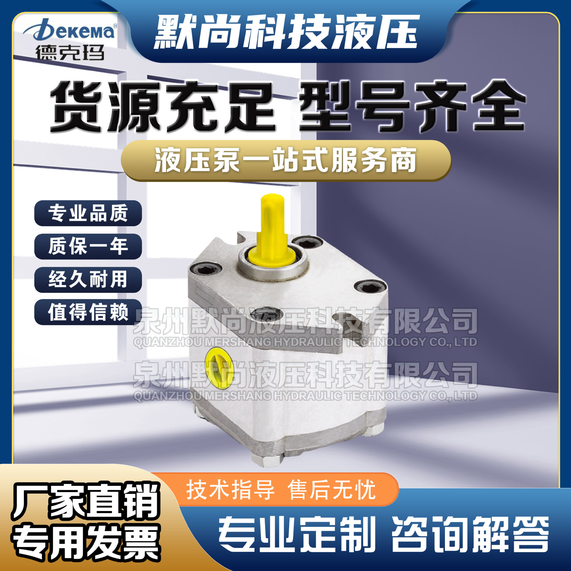 DEKEMA德克玛 油泵 HGP-05A-F-0.3~1  HGP-1A-F-1/2~8 高压齿轮泵