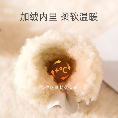 Autumn and winter lamb velvet dog shoes, winter outing cotton shoes, warm small dogs, dog foot covers, shoe covers, non-slip shoes