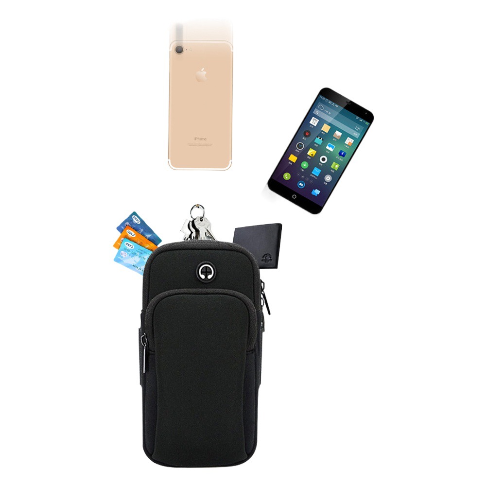 Running Mobile Phone Arm Bag, Universal for Men and Women, New Wrist Bag, Sports Mobile Phone Arm Sleeve, Fitness Equipment Bag, Touch Screen Compatible