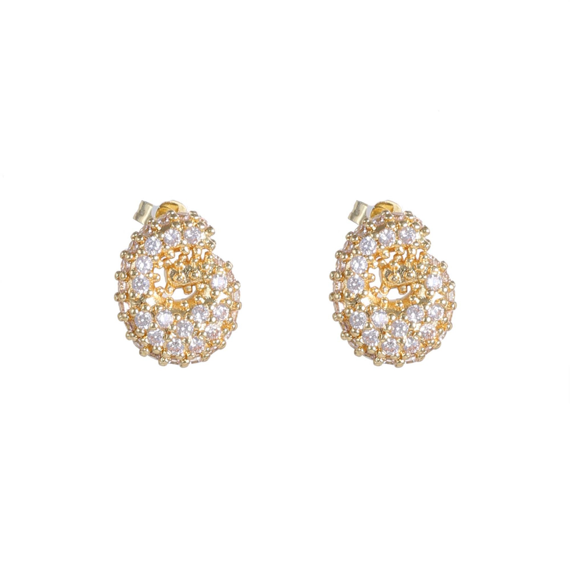 6g Weight Copper Ear Needle Material Ear Studs Classification 1 Pair Quantity Daily Occasion Copper Material Letter Pattern All Seasons Season Women's Gender Plating Design Classic Style Style 1 Pair Classic Style Letter Plating Copper Ear Studs 12