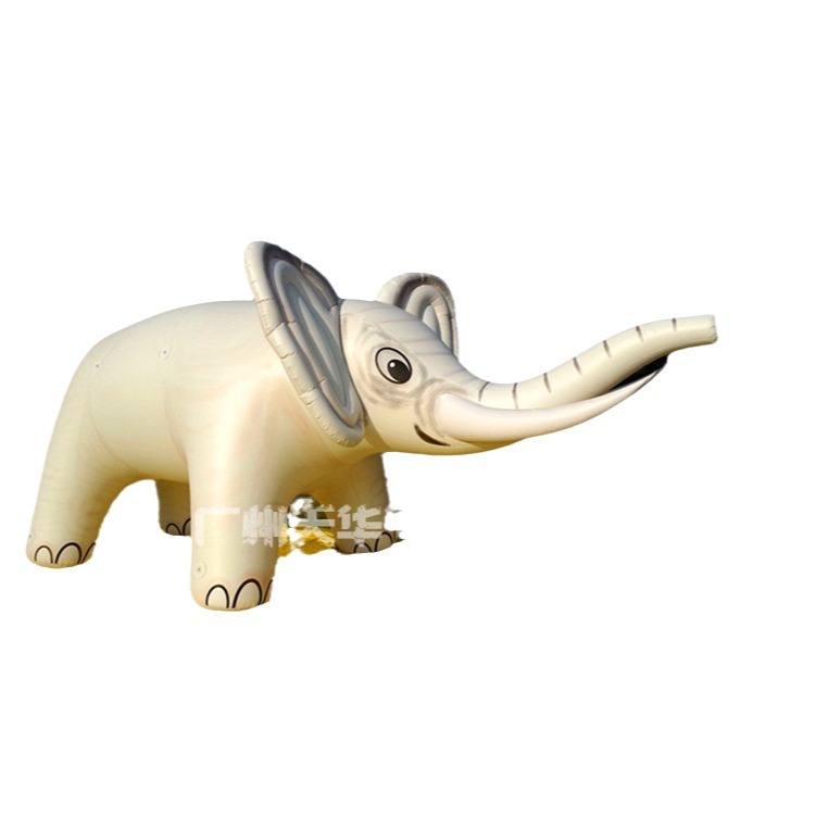 Fábrica al por mayor todo tipo de dibujos animados de PVC modelo animal inflable de dibujos animados flotador de aire globo ascensor elefante flotador de aire